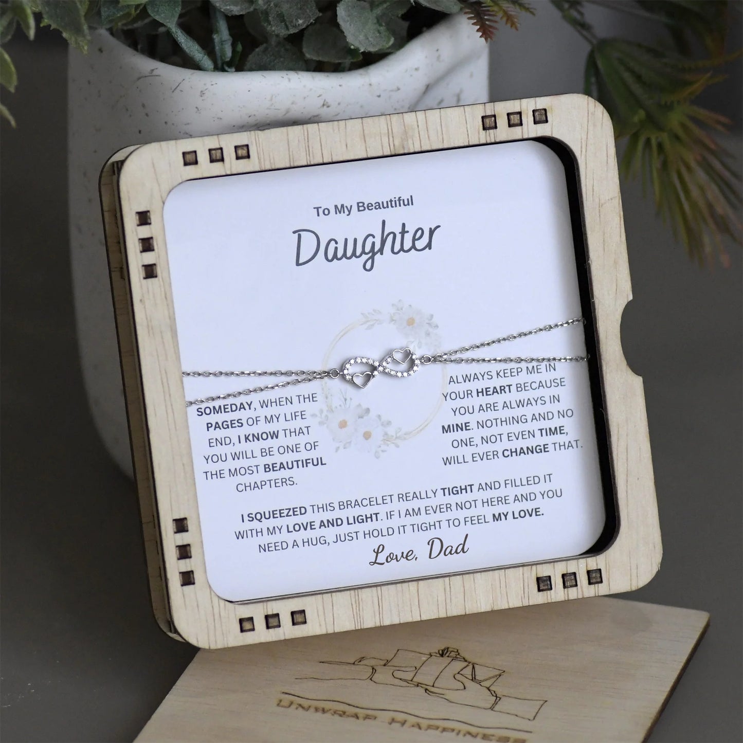 My Beautiful Daughter " Always Keep Me in Your Heart " Love Dad Regular price