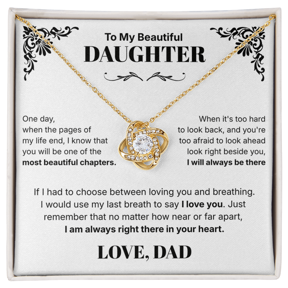 Always in Your Heart - Necklace For Daughter From Dad