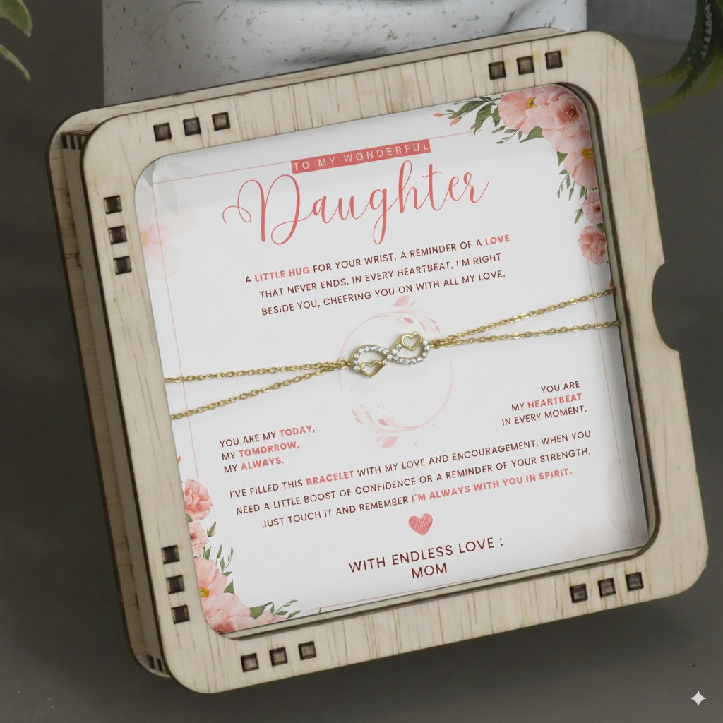 To My Wonderful Daughter - "A little Hug For Your Wrist" Love MOM ❤️