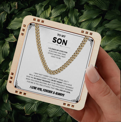 To My Son, You Made Me Proud - Cuban Chain Regular price