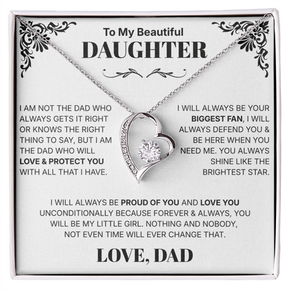 To My Daughter - Necklace For Daughter From Dad.