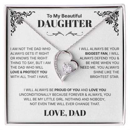 To My Daughter - Necklace For Daughter From Dad.