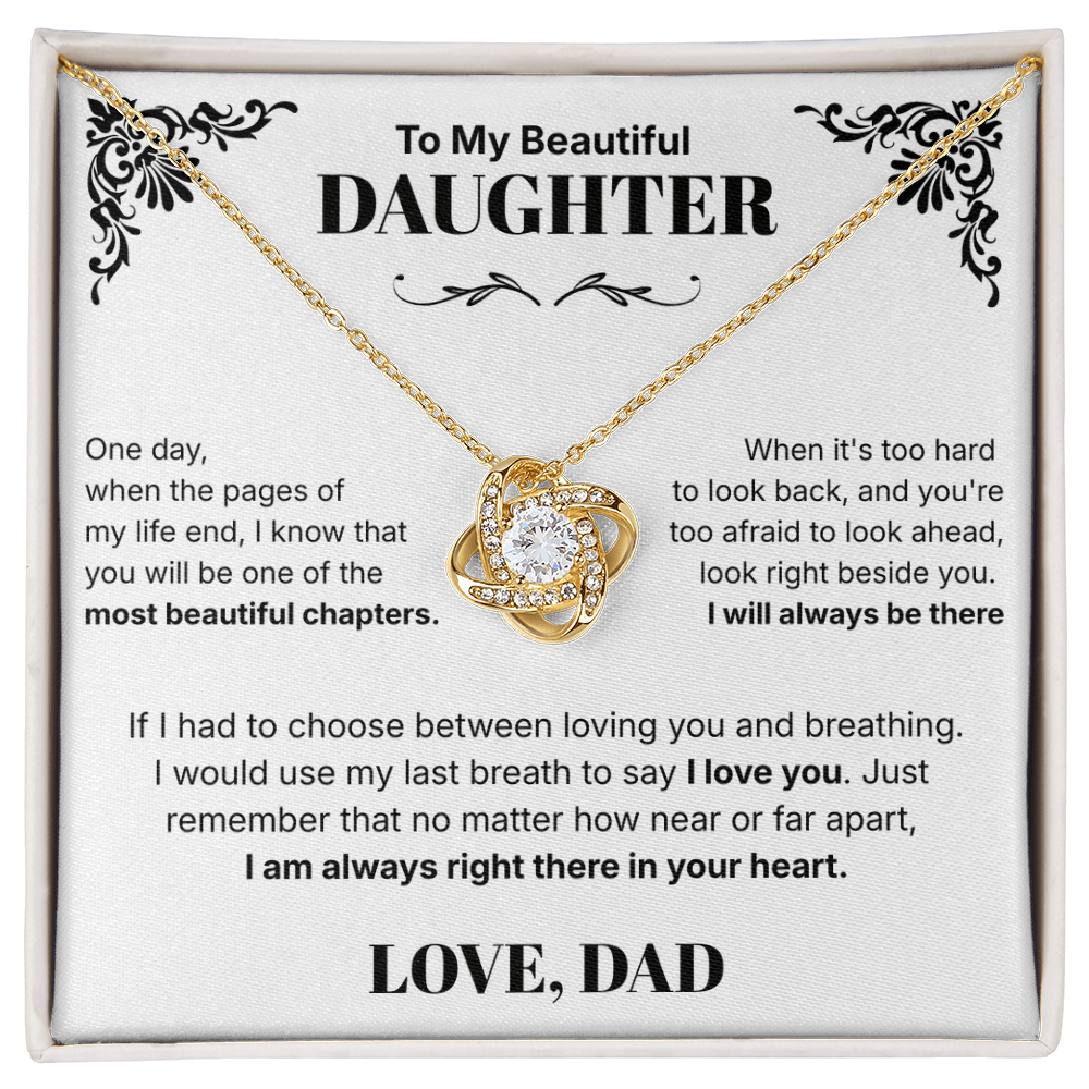 Always in Your Heart  - Necklace For Daughter From Dad