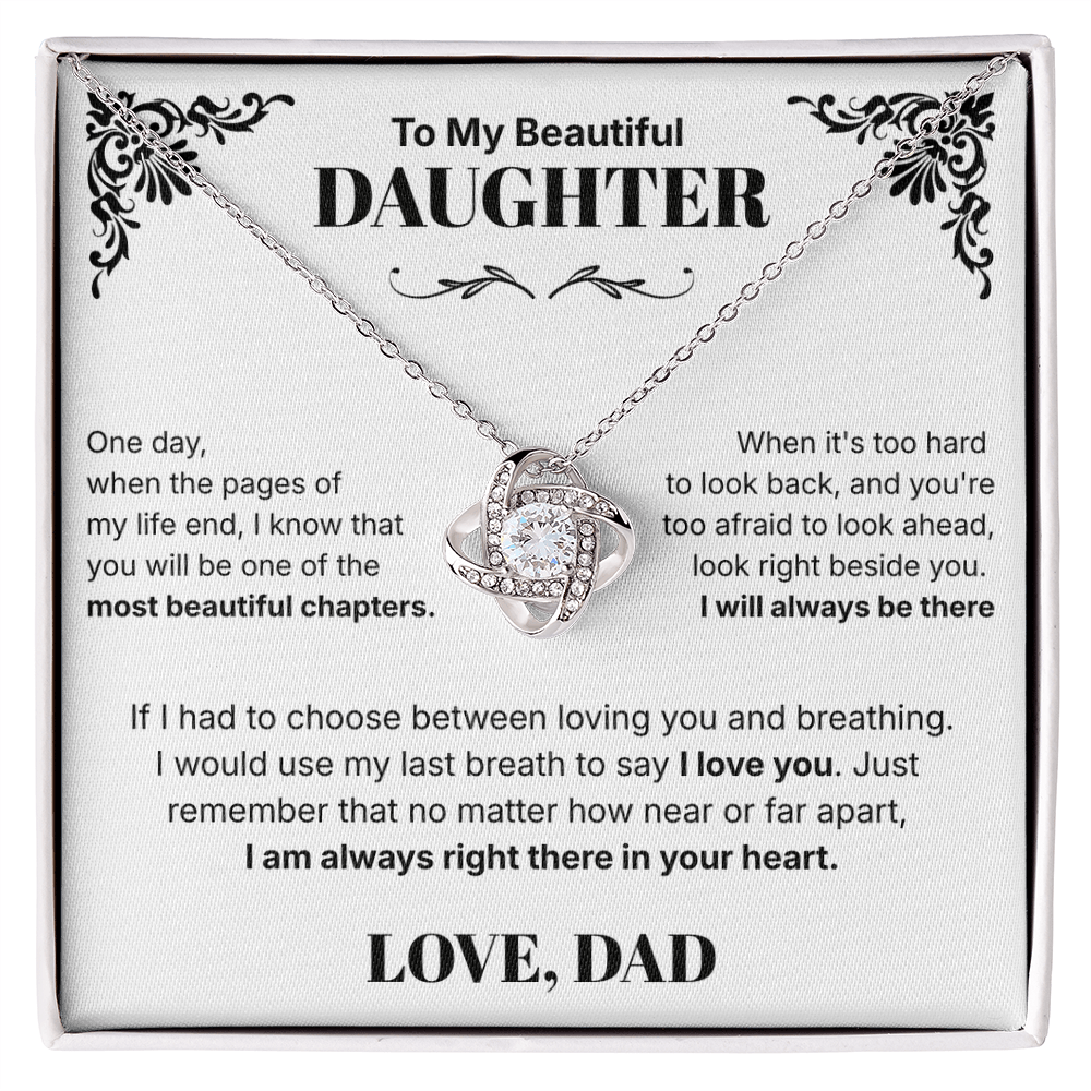 Always in Your Heart  - Necklace For Daughter From Dad
