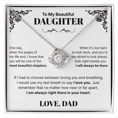Always in Your Heart  - Necklace For Daughter From Dad
