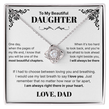 Always in Your Heart  - Necklace For Daughter From Dad