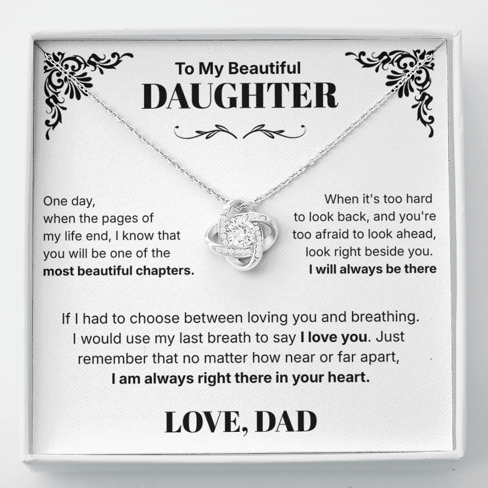 Always in Your Heart  - Necklace For Daughter From Dad