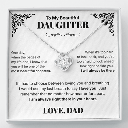Always in Your Heart  - Necklace For Daughter From Dad