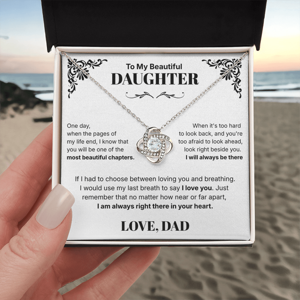 Always in Your Heart  - Necklace For Daughter From Dad