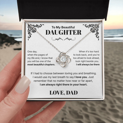 Always in Your Heart  - Necklace For Daughter From Dad