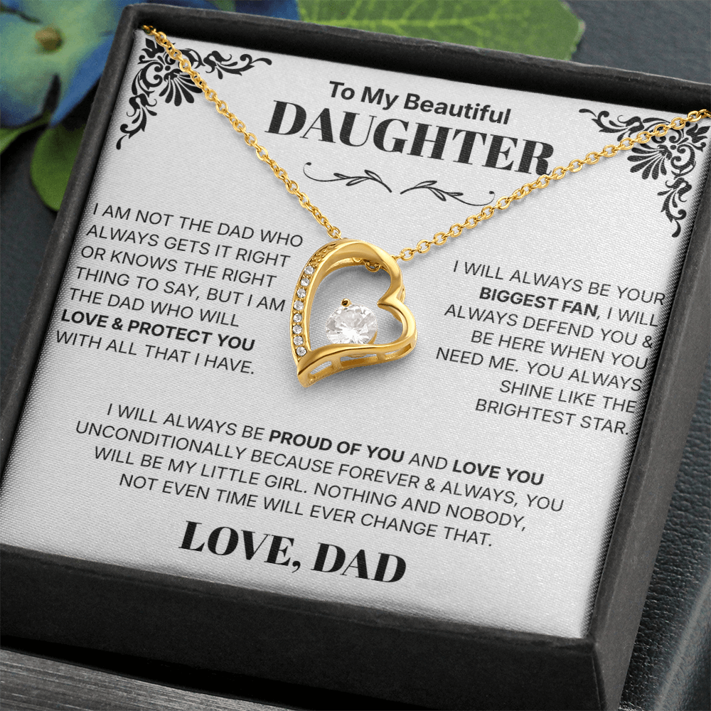 To My Daughter - Necklace For Daughter From Dad.